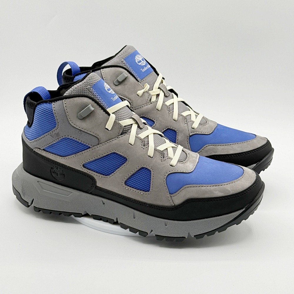 Timberland Voyager Valley Mid Sneaker Size 9.5 Mens Grey Blue Black NEW